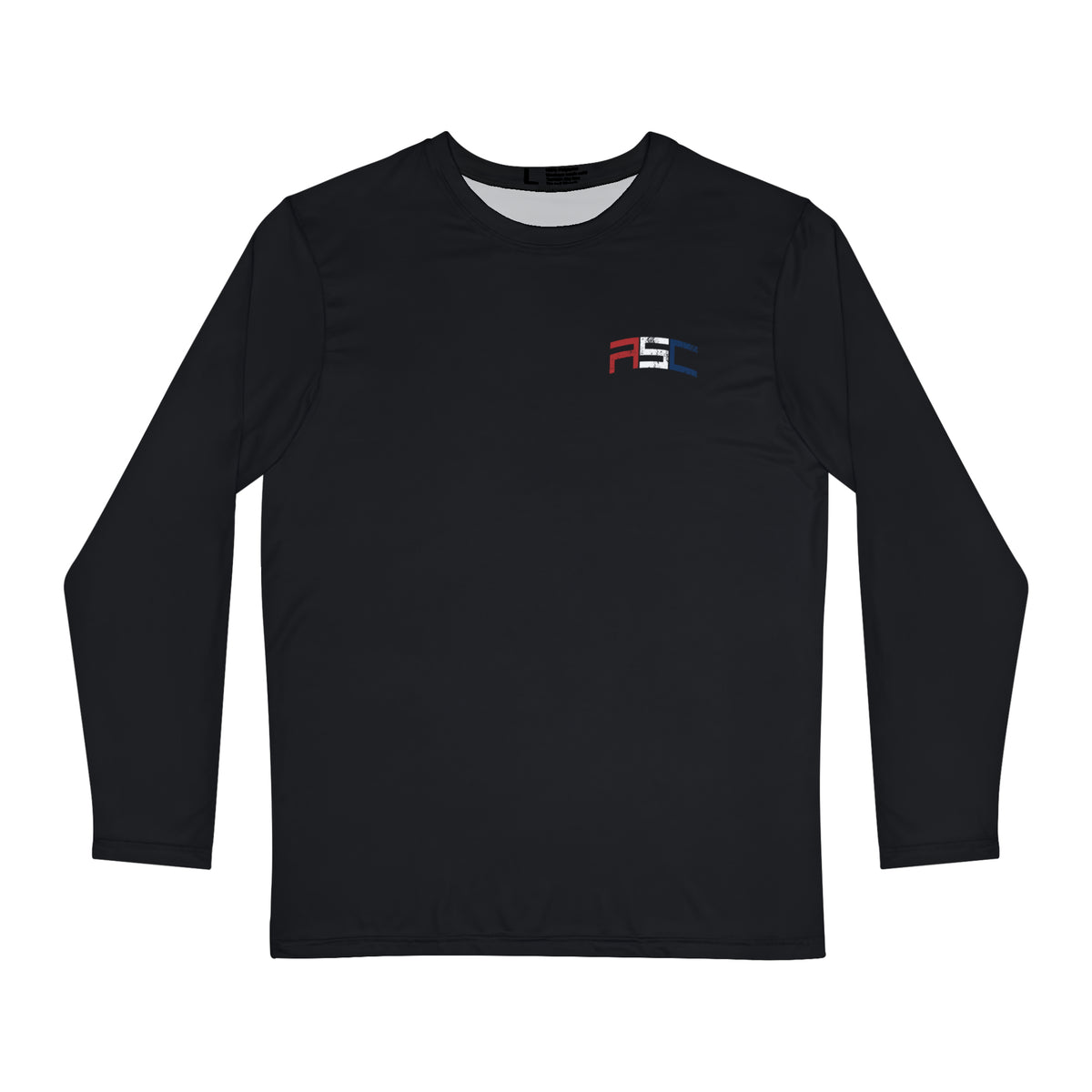 Fish Brand Logo Classic Performance Jersey Long Sleeve Shirt Black