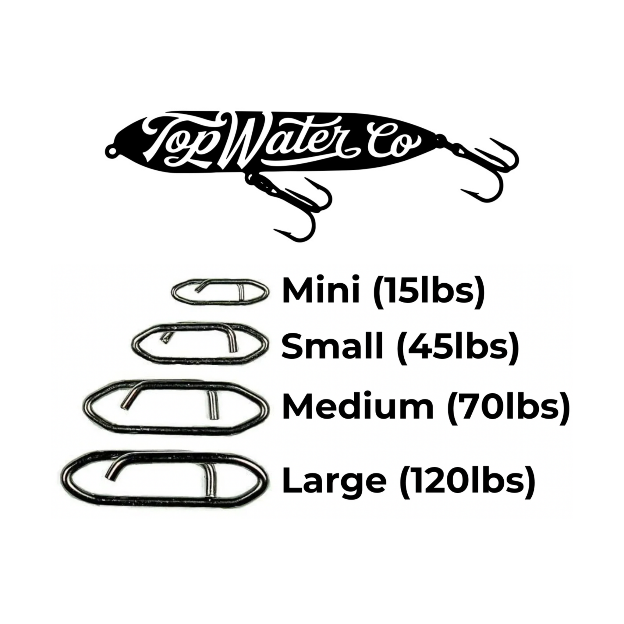 Topwater Co Speed Clips (15-45-70-120lbs) – American Snakehead Customs LLC
