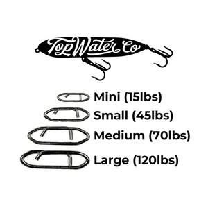 Topwater Co Speed Clips (15-45-70-120lbs) – American Snakehead Customs LLC