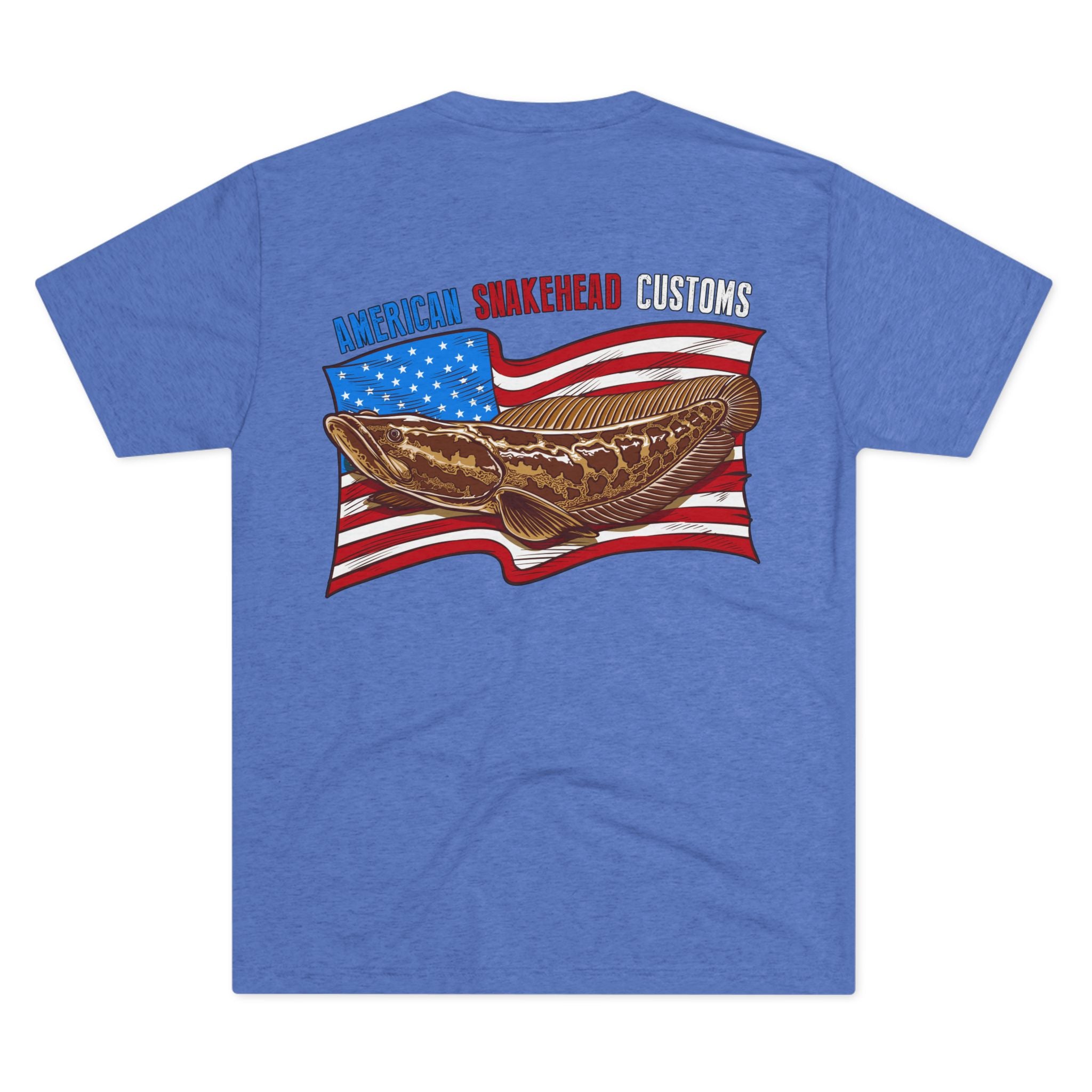 Northern Snakehead USA Flag t-shirt