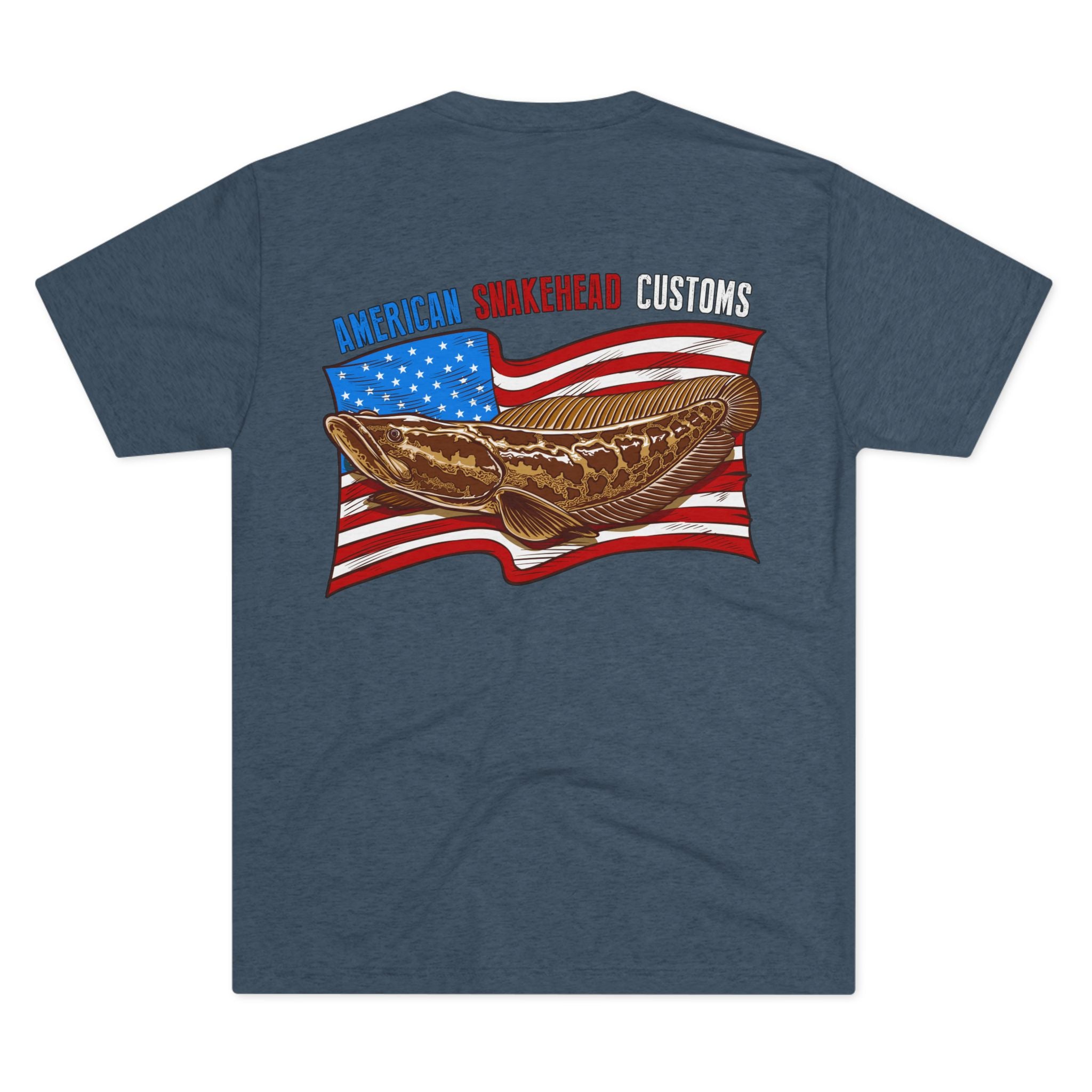 Northern Snakehead USA Flag t-shirt