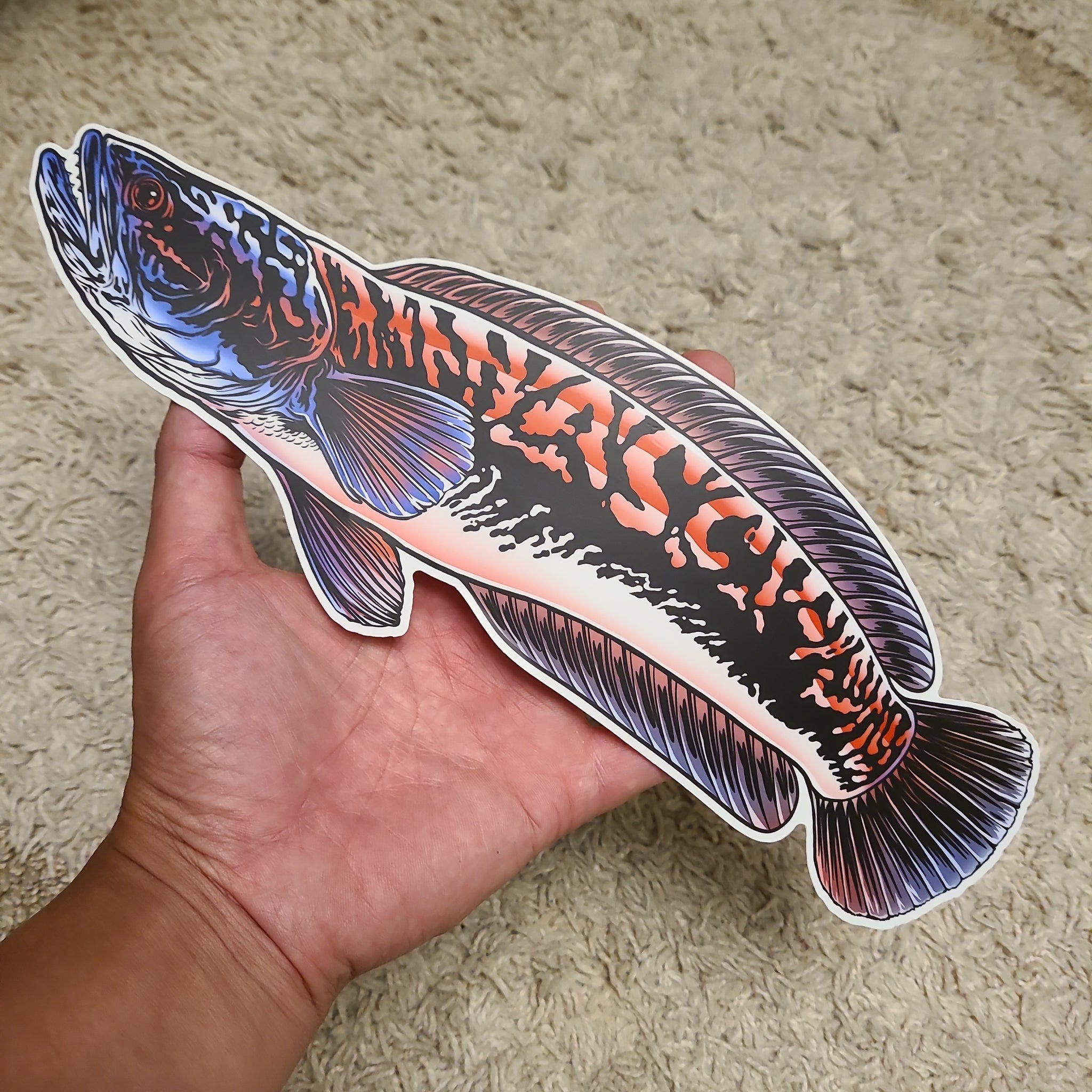Giant Snakehead Sticker