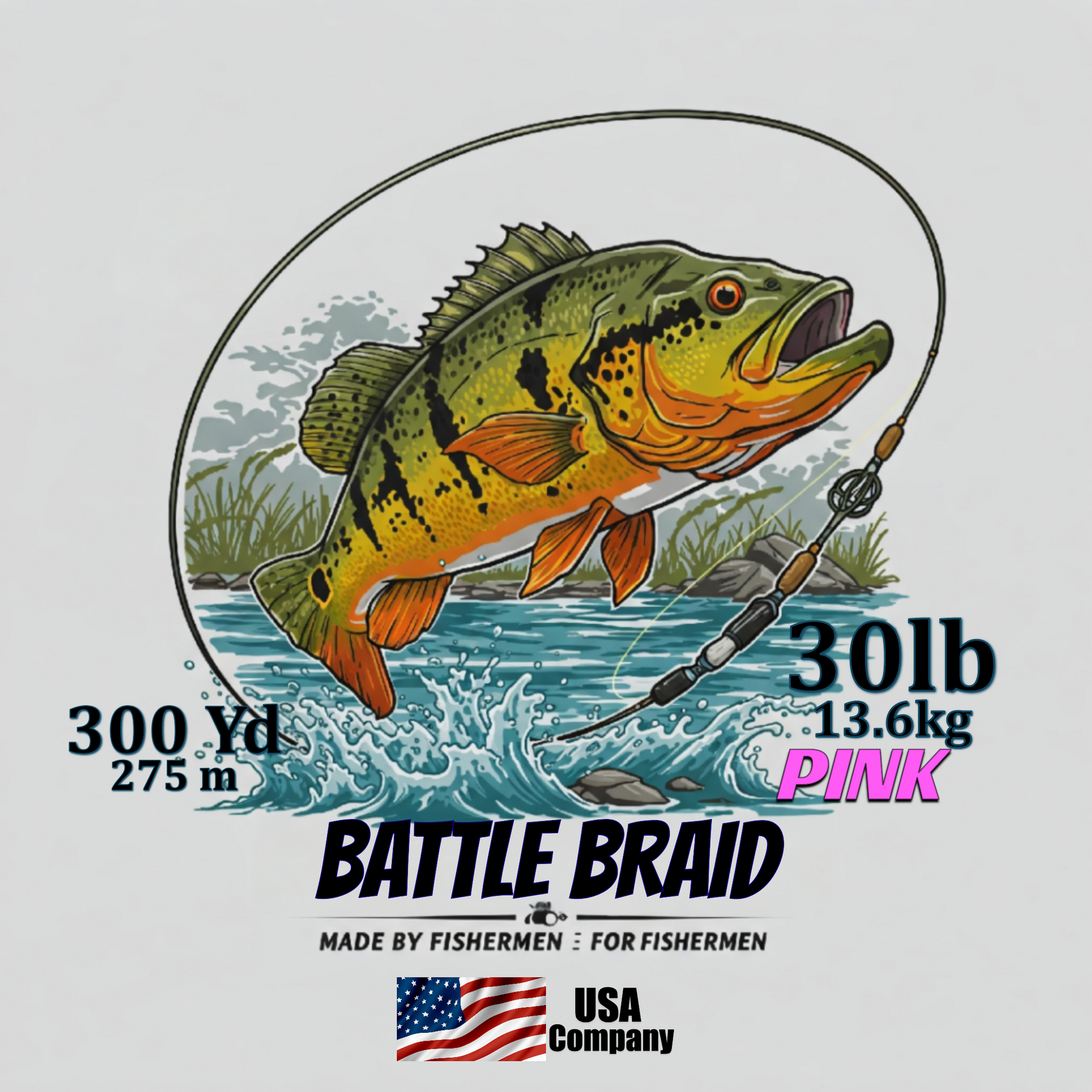 PINK 300 YARD SPOOLS 8x PE