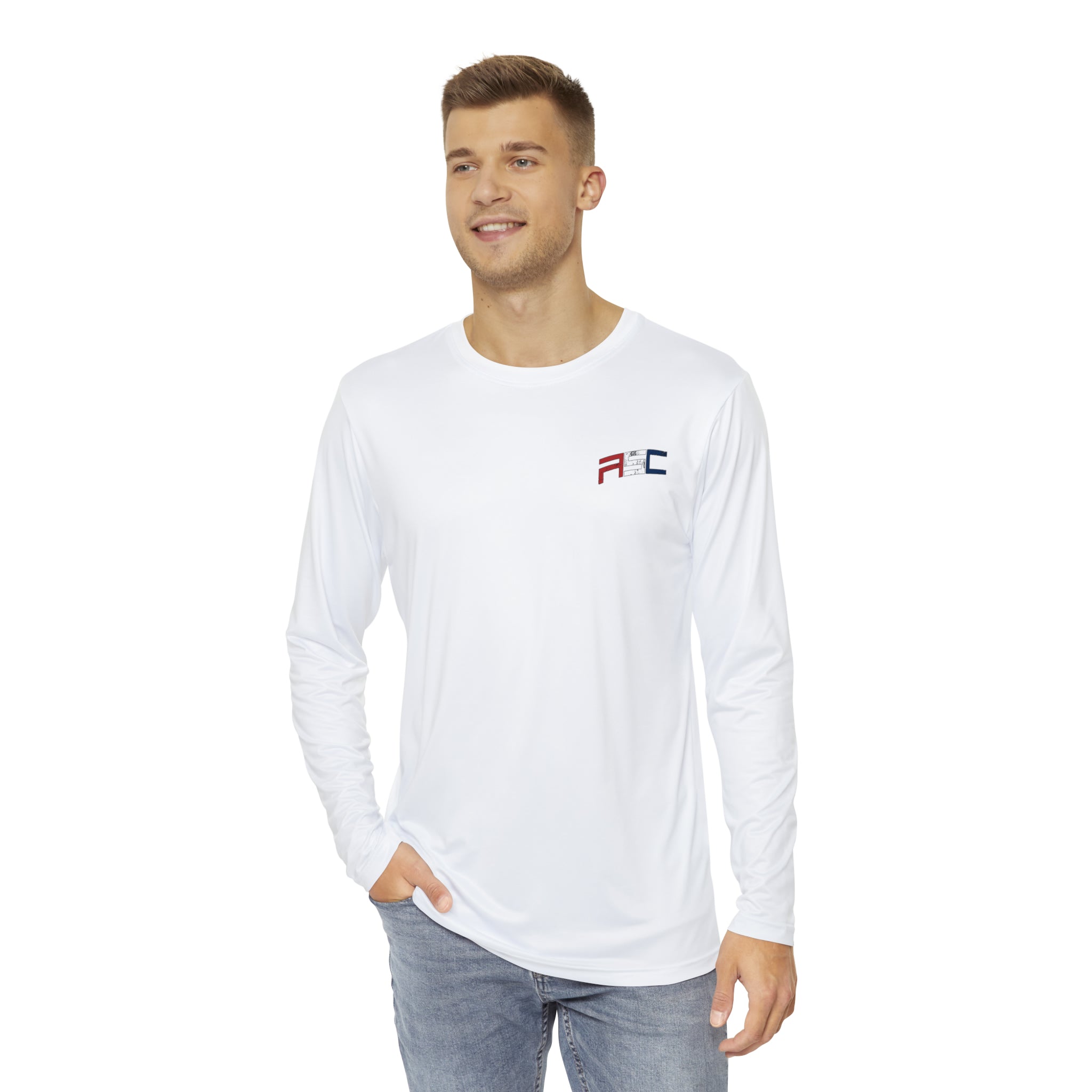 Men's Performance Florida Snakehead Long Sleeve Shirt White