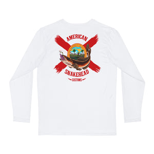 Men's Performance Florida Snakehead Long Sleeve Shirt White