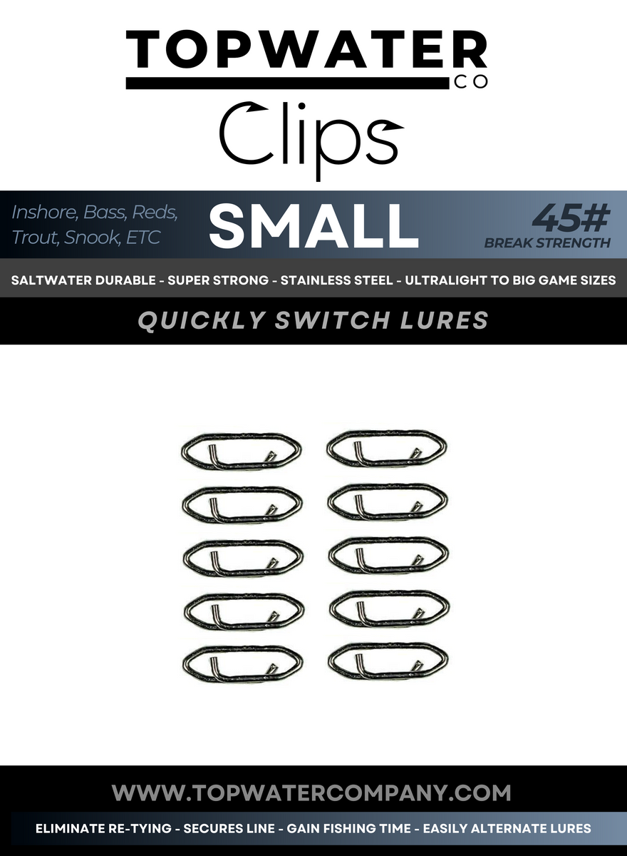 Topwater Co Speed Clips (15-45-70-120lbs) – American Snakehead Customs LLC