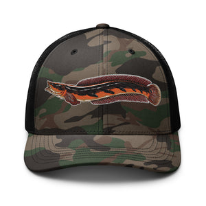Camouflage trucker hat- Bullseye Snakehead