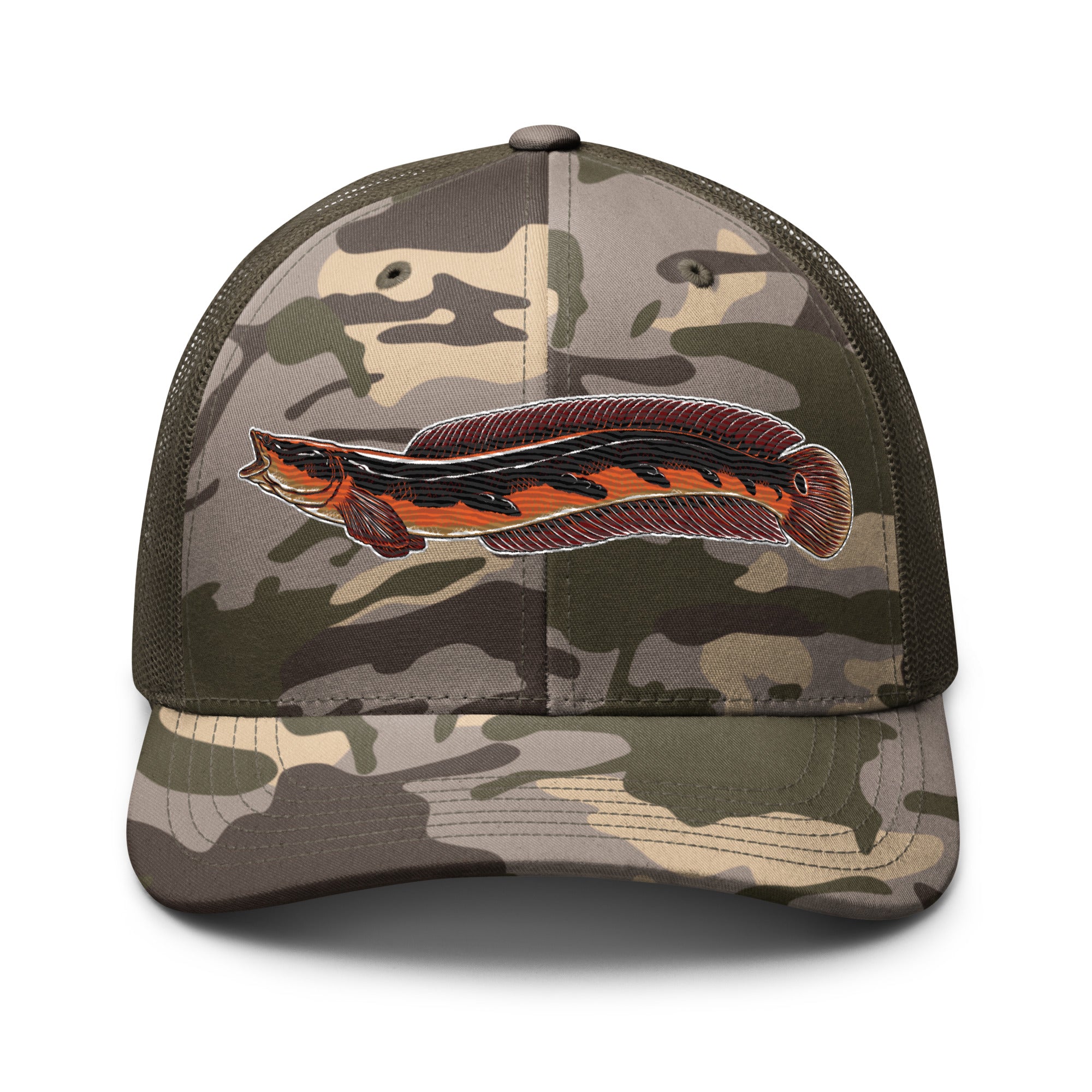 Camouflage trucker hat- Bullseye Snakehead
