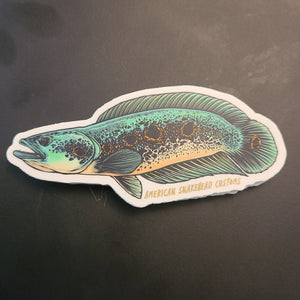 Occelated Snakehead Sticker